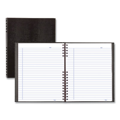 NotePro Notebook, 1-Subject, Medium/College Rule, Black Cover, (100) 11 x 8.5 Sheets - OrdermeInc