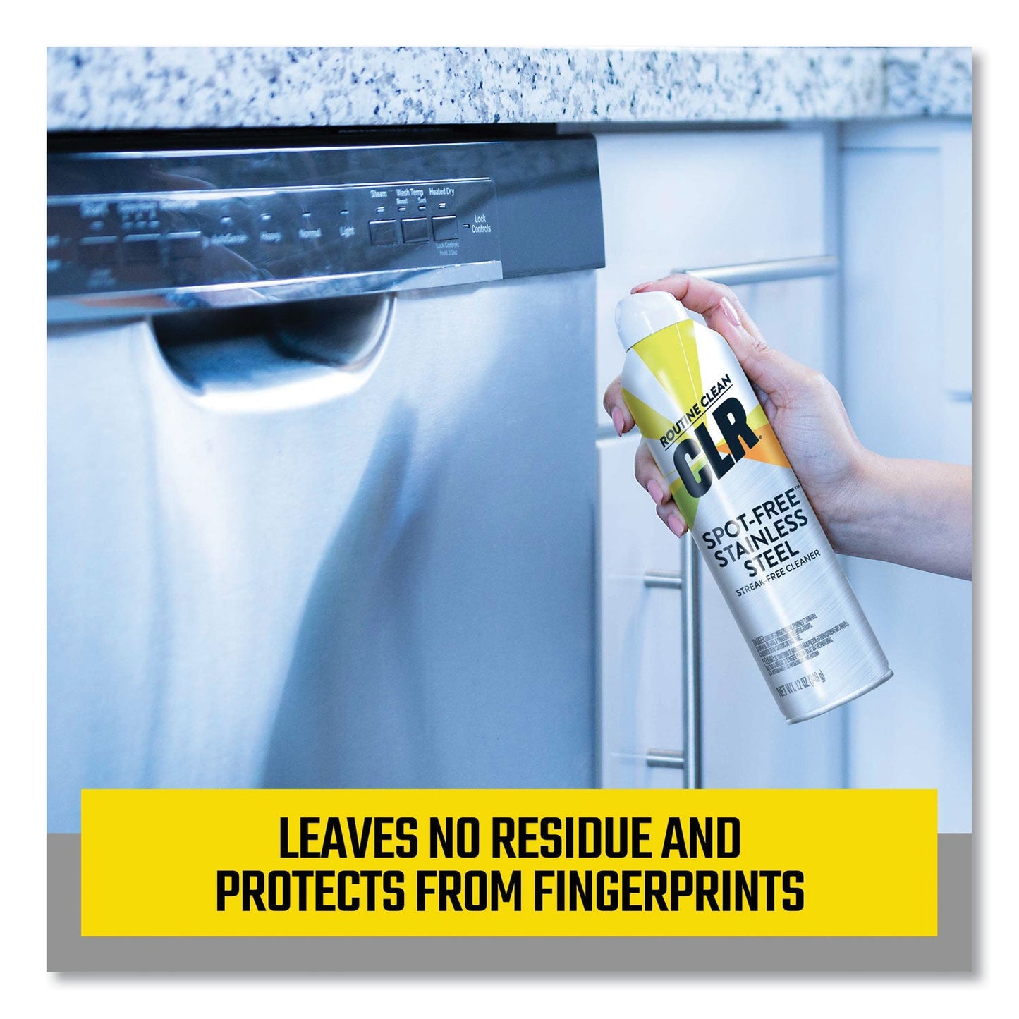 Spot-Free Stainless Steel Cleaner, Citrus, 12 oz Can, 6/Carton - OrderMe