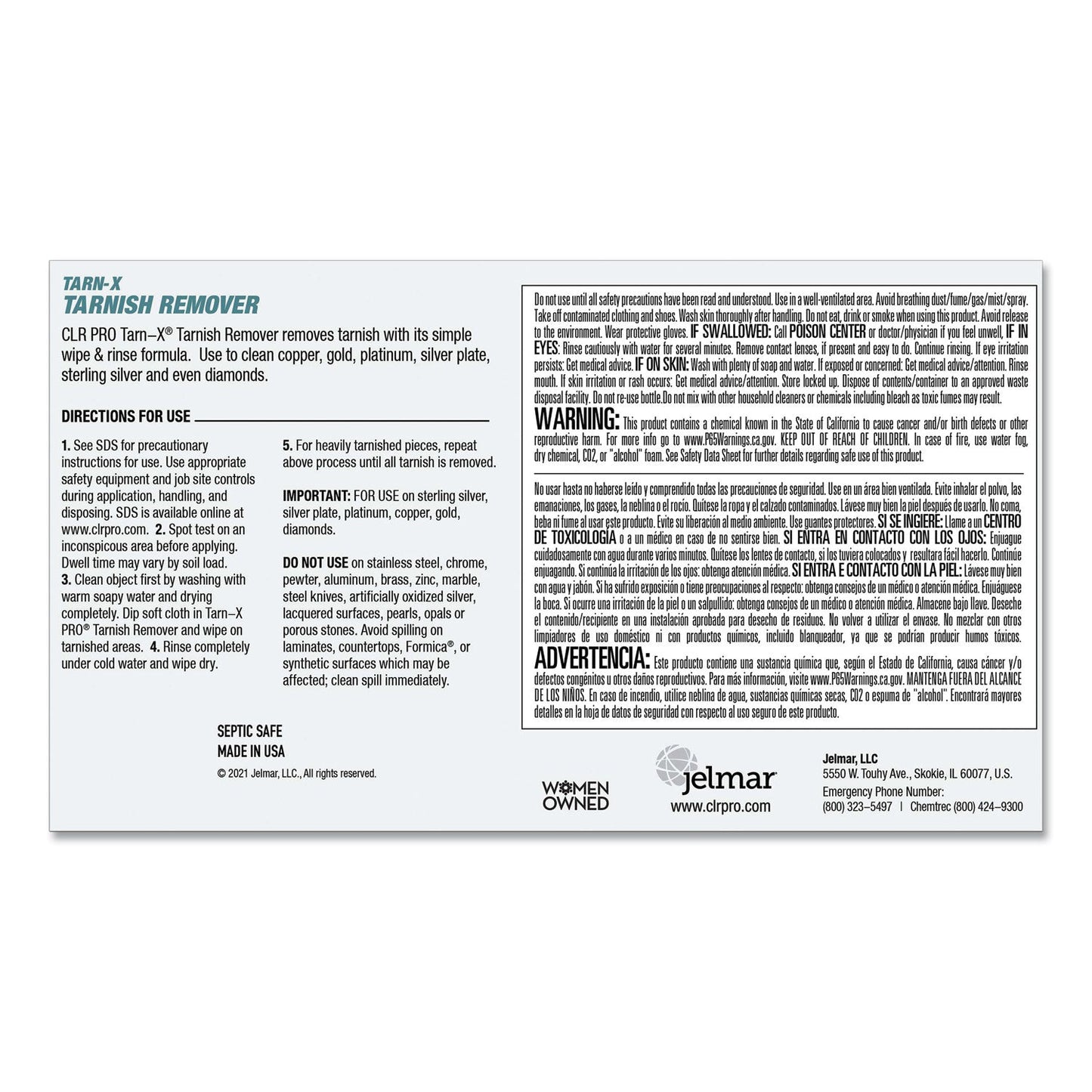Tarnish Remover, 1 gal Bottle - OrderMe