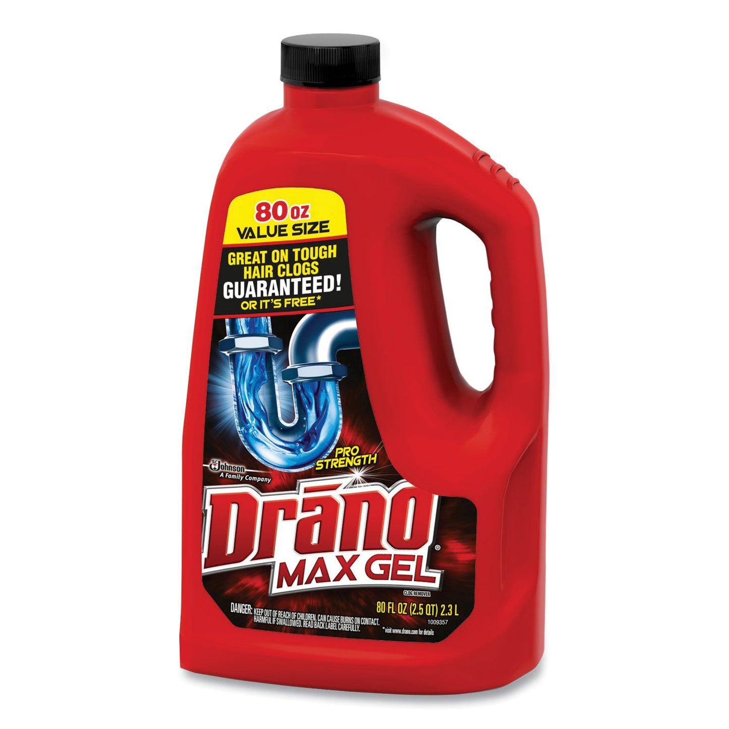 Max Gel Clog Remover, Bleach Scent, 80 oz Bottle, 6/Carton - OrderMe