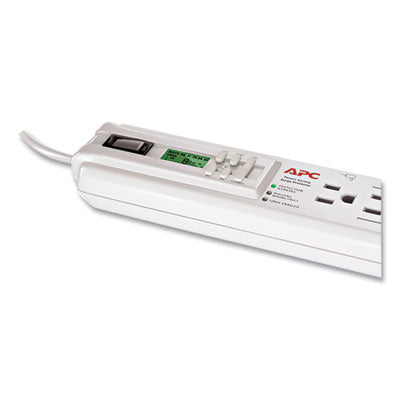 AMERICAN POWER CONVERSION SurgeArrest Surge Protector, 6 AC Outlets, 3 ft, 1,020 J, White