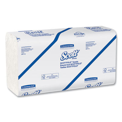 Scott® Essential Low Wet Strength Multi-Fold Towels, 1-Ply, 9.4 x 12.4, White, 175/Pack, 25 Packs/Carton - OrdermeInc
