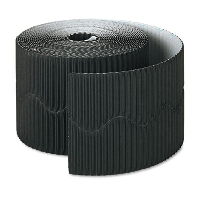 PACON CORPORATION Bordette Decorative Border, 2.25" x 50 ft Roll, Black - OrdermeInc