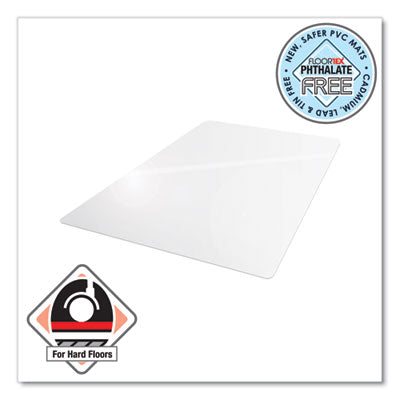 Cleartex Advantagemat Phthalate Free PVC Chair Mat for Hard Floors, 53 x 45, Clear OrdermeInc OrdermeInc