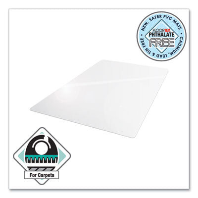 Cleartex Advantagemat Phthalate Free PVC Chair Mat for Low Pile Carpet, 53 x 45, Clear OrdermeInc OrdermeInc