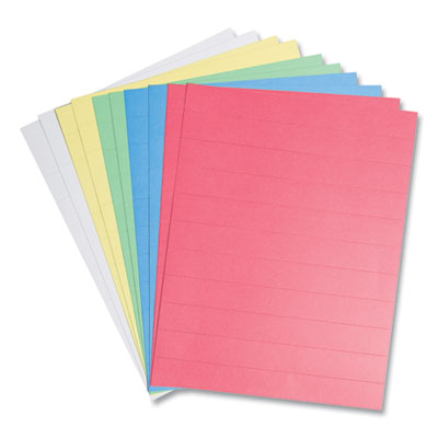 Data Card Replacement Sheet, 8.5 x 11 Sheets, Perforated at 1", Assorted, 10/Pack OrdermeInc OrdermeInc