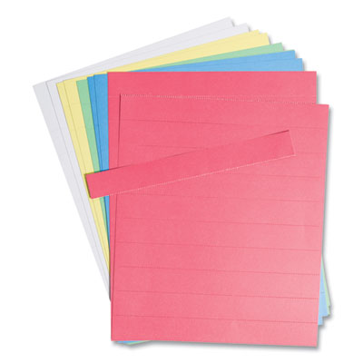 Data Card Replacement Sheet, 8.5 x 11 Sheets, Perforated at 1", Assorted, 10/Pack OrdermeInc OrdermeInc