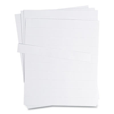 Data Card Replacement Sheet, 8.5 x 11 Sheets, Perforated at 1", White, 10/Pack OrdermeInc OrdermeInc