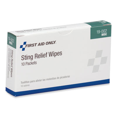 First Aid Sting Relief Pads, 10/Box OrdermeInc OrdermeInc