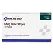 First Aid Sting Relief Pads, 10/Box OrdermeInc OrdermeInc