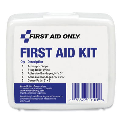 First Aid On the Go Kit, Mini, 13 Pieces, Plastic Case OrdermeInc OrdermeInc