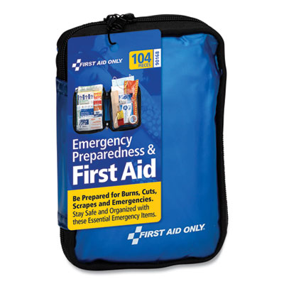 Soft-Sided First Aid and Emergency Kit, 104 Pieces, Soft Fabric Case OrdermeInc OrdermeInc