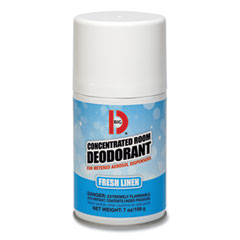 BIG D Metered Concentrated Room Deodorant, Fresh Linen Scent, 7 oz Aerosol Spray, 12/Box - OrdermeInc