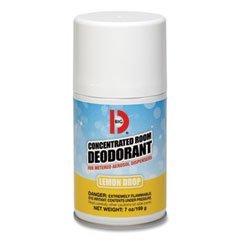 BIG D Metered Concentrated Room Deodorant, Lemon Scent, 7 oz Aerosol Spray, 12/Carton - OrdermeInc
