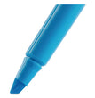 BIC CORP. Brite Liner Highlighter, Fluorescent Blue Ink, Chisel Tip, Blue/Black Barrel, Dozen