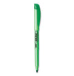 BIC CORP. Brite Liner Highlighter, Fluorescent Green Ink, Chisel Tip, Green/Black Barrel, Dozen