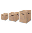 SmoothMove Basic Moving Boxes, Regular Slotted Container (RSC), Large, 18" x 18" x 24", Brown/Blue, 15/Carton OrdermeInc OrdermeInc