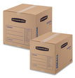 SmoothMove Basic Moving Boxes, Regular Slotted Container (RSC), Large, 18" x 18" x 24", Brown/Blue, 15/Carton OrdermeInc OrdermeInc