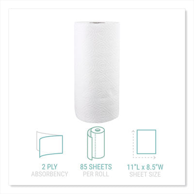 Windsoft® Kitchen Roll Towels, 2-Ply, 11 x 8.5, White, 85/Roll, 30 Rolls/Carton OrdermeInc OrdermeInc