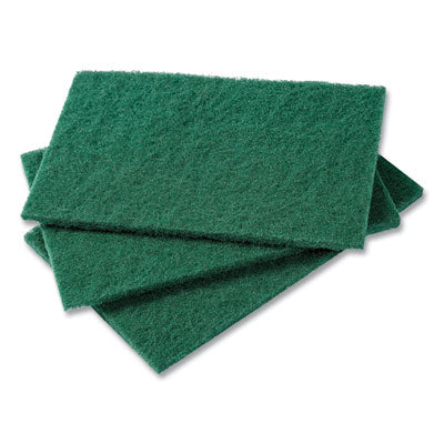 AMERCAREROYAL Medium-Duty Scouring Pad, 6 x 9, Green, 10 Pads/Pack, 6 Packs/Carton - OrdermeInc