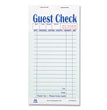 AMERCAREROYAL Guest Check Pad, 17 Lines, Two-Part Carbonless, 3.6 x 6.7, 50 Forms/Pad, 50 Pads/Carton - OrdermeInc