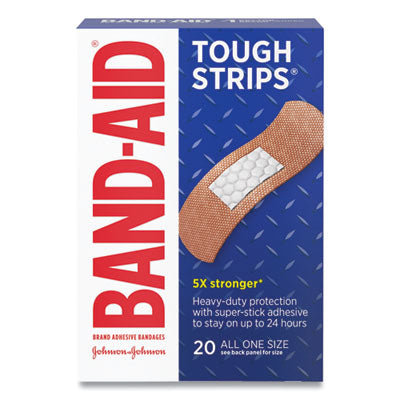 Flexible Fabric Adhesive Tough Strip Bandages, 1 x 4, 20/Box - OrdermeInc