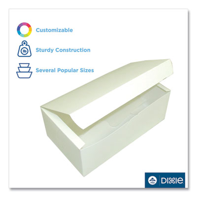 Tuck-Top One-Piece Paperboard Take-Out Box, 7 x 4.25 x 2.75, White, Paper, 300/Carton OrdermeInc OrdermeInc