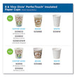 Dixie® PerfecTouch Paper Hot Cups, 10 oz, Coffee Haze Design, 25/Pack - OrdermeInc