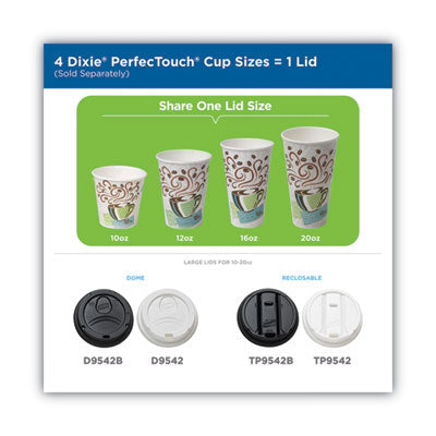 PerfecTouch Hot/Cold Cups, 12 oz, White, 50/Bag, 20 Bags/Carton OrdermeInc OrdermeInc