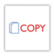 ACCUSTAMP2® Pre-Inked Shutter Stamp, Red/Blue, COPY, 1.63 x 0.5 - OrdermeInc