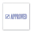 ACCUSTAMP2® Pre-Inked Shutter Stamp, Blue, APPROVED, 1.63 x 0.5 - OrdermeInc