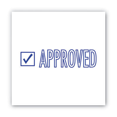 ACCUSTAMP2® Pre-Inked Shutter Stamp, Blue, APPROVED, 1.63 x 0.5 - OrdermeInc