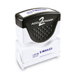 ACCUSTAMP2® Pre-Inked Shutter Stamp, Blue, EMAILED, 1.63 x 0.5 - OrdermeInc