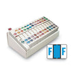 A-Z Color-Coded End Tab Filing Labels, A-Z, 1 x 1.25, White, 500/Roll, 26 Rolls/Box OrdermeInc OrdermeInc