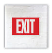 Glow-in-the-Dark Safety Sign, Exit, 12 x 8, Red OrdermeInc OrdermeInc