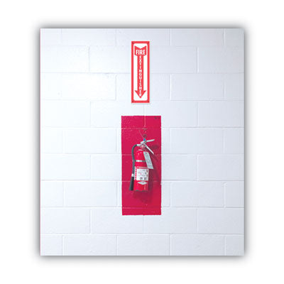 Glow-In-The-Dark Safety Sign, Fire Extinguisher, 4 x 13, Red OrdermeInc OrdermeInc