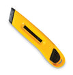 CONSOLIDATED STAMP Plastic Utility Knife with Retractable Blade and Snap Closure, 6" Plastic Handle, Yellow