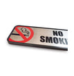 Brush Metal Office Sign, No Smoking, 9 x 3, Silver/Red OrdermeInc OrdermeInc