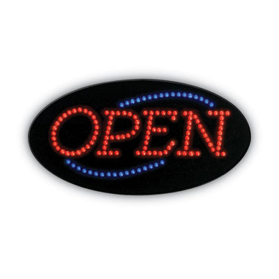 LED OPEN Sign, 10.5 x 20.13, Red and Blue Graphics OrdermeInc OrdermeInc