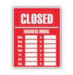Business Hours Sign Kit, 15 x 19, Red OrdermeInc OrdermeInc