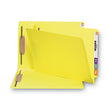 Smead™ Heavyweight Colored End Tab Fastener Folders, 0.75" Expansion, 2 Fasteners, Legal Size, Yellow Exterior, 50/Box OrdermeInc OrdermeInc