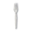 Plastic Cutlery, Forks, Heavyweight, Clear, 1,000/Carton - OrdermeInc