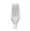 Plastic Cutlery, Forks, Heavyweight, Clear, 1,000/Carton - OrdermeInc