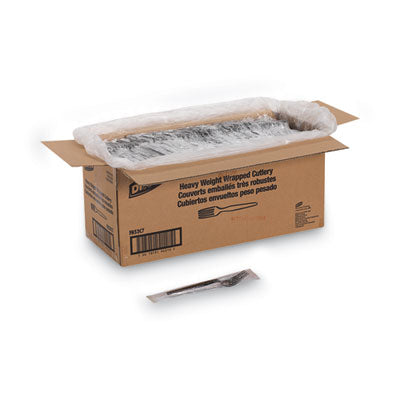 Individually Wrapped Heavyweight Forks, Polystyrene, Black, 1,000/Carton OrdermeInc OrdermeInc