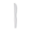 DIXIE FOOD SERVICE Plastic Cutlery, Heavyweight Knives, White, 100/Box