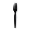 Individually Wrapped Heavyweight Forks, Polystyrene, Black, 1,000/Carton OrdermeInc OrdermeInc