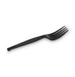 Plastic Cutlery, Heavy Mediumweight Forks, Black, 1,000/Carton OrdermeInc OrdermeInc