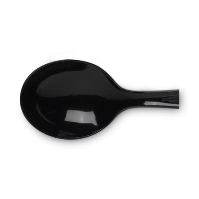 Dixie® Plastic Cutlery, Heavyweight Soup Spoons, 5 3/4", Black, 1,000/Carton OrdermeInc OrdermeInc