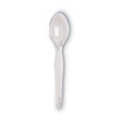 Plastic Cutlery, Heavyweight Teaspoon, Crystal Clear, 6", 1,000/Carton OrdermeInc OrdermeInc