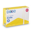 DIXIE FOOD SERVICE Plastic Cutlery, Heavyweight Knives, White, 100/Box